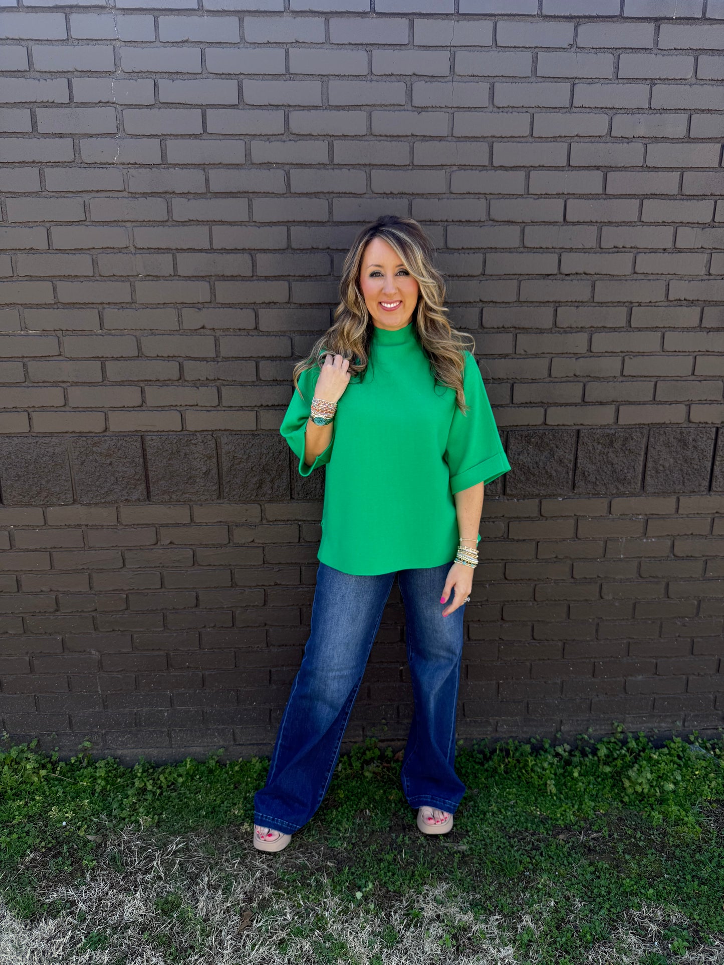 Bree Green Sweater