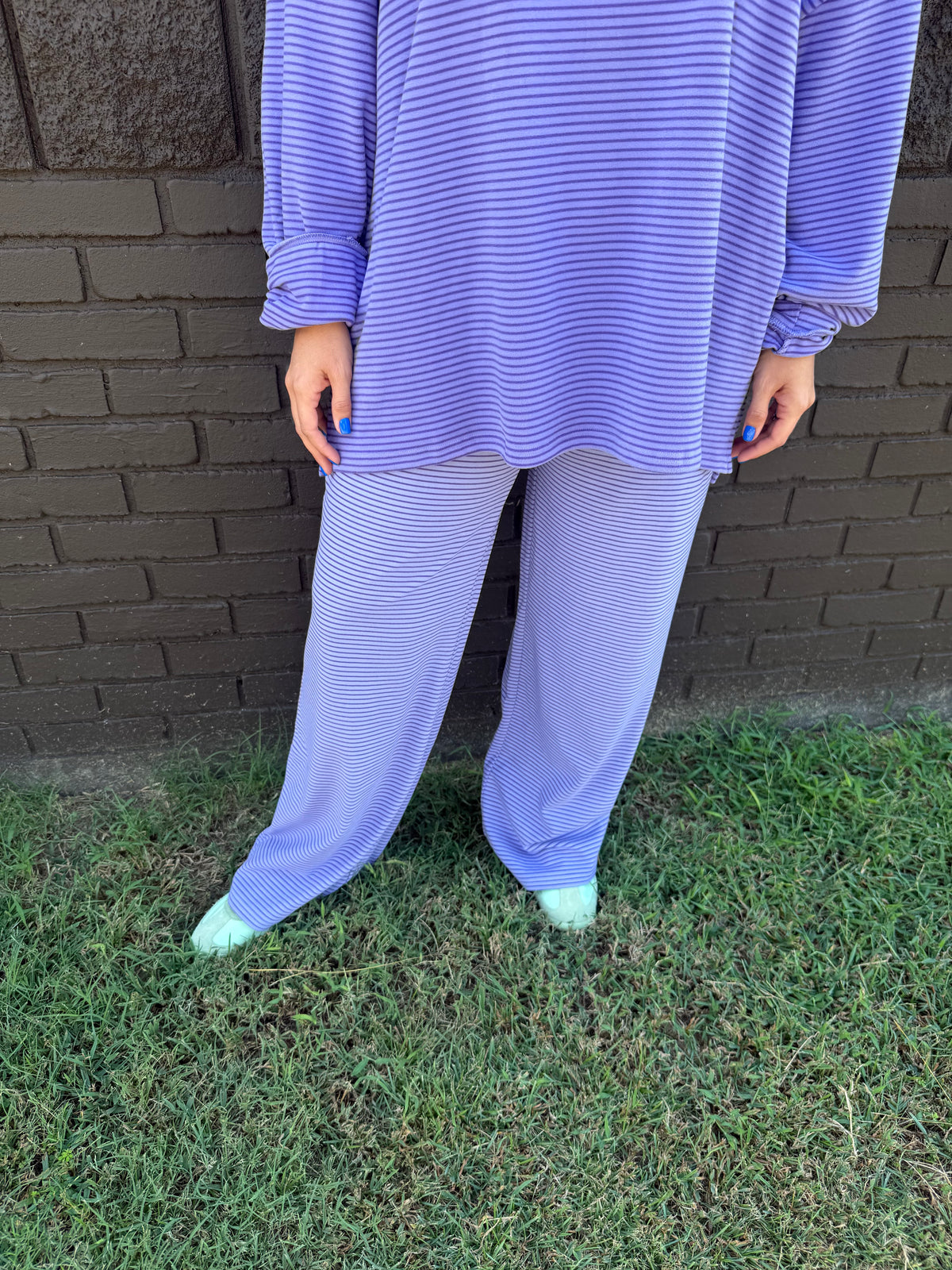 Levi Stripe Purple Pants