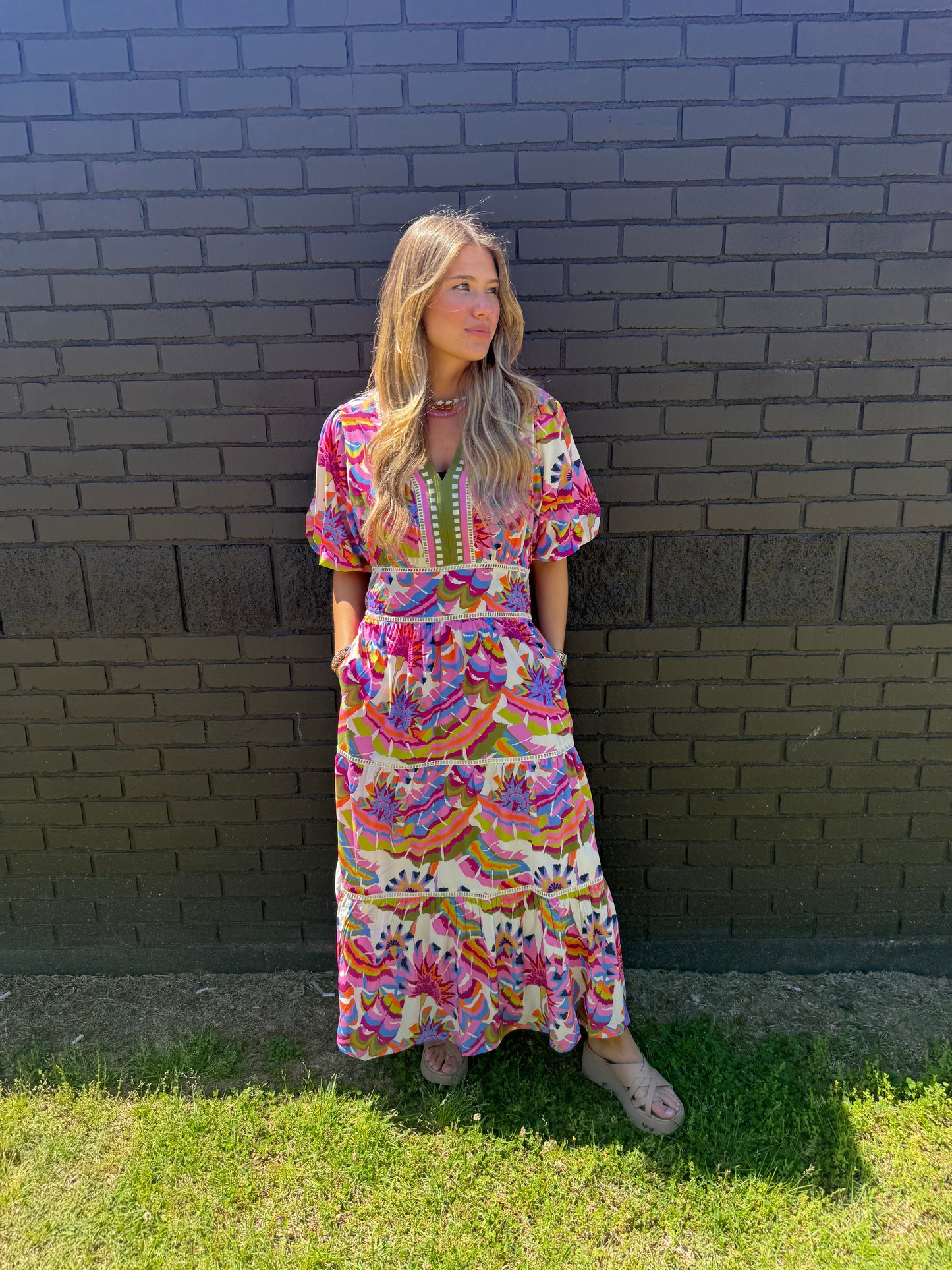 Puckett Patterned Dress