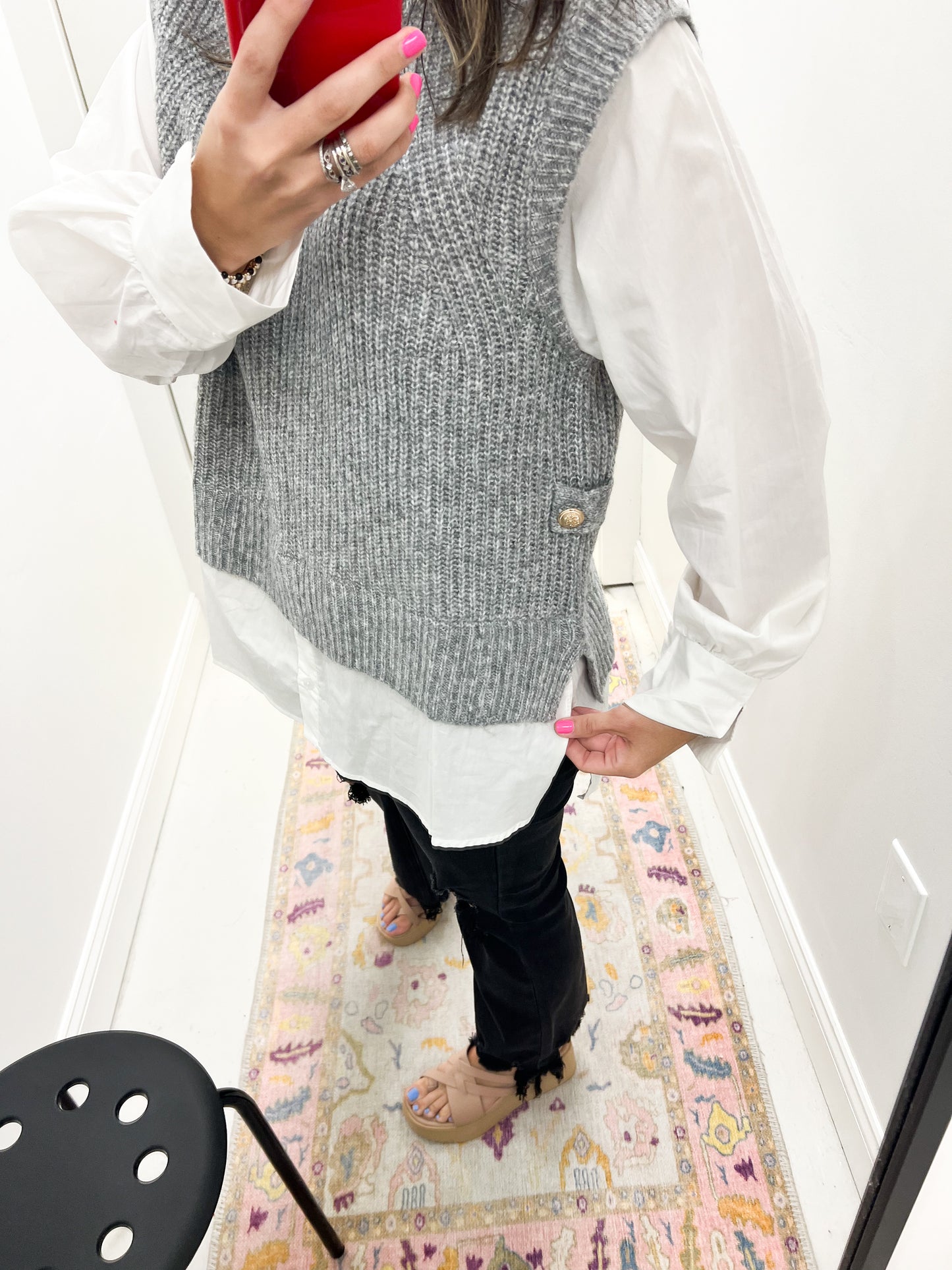 Victoria Sweater Vest Top