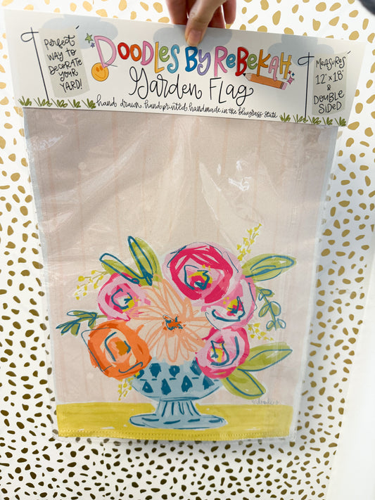 Peachy Keen Garden Flag