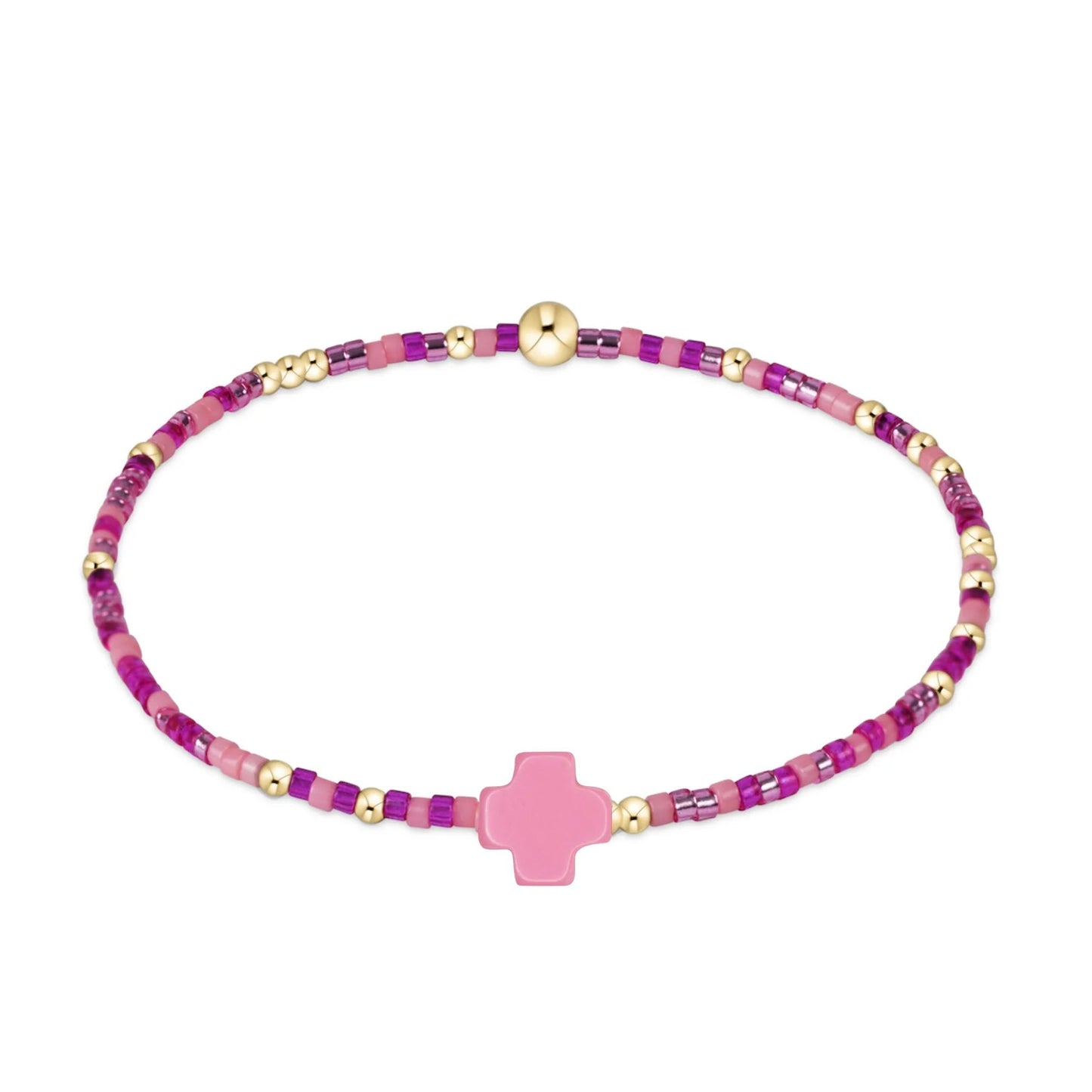 e girl Hope Unwritten Signature Cross Bracelet Back To The Fuchsia