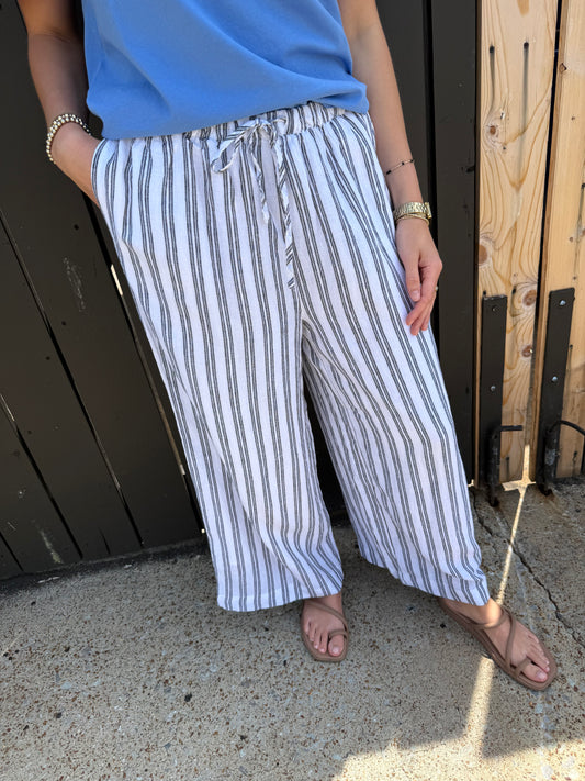 Z Supply Perfect Striped Pants White