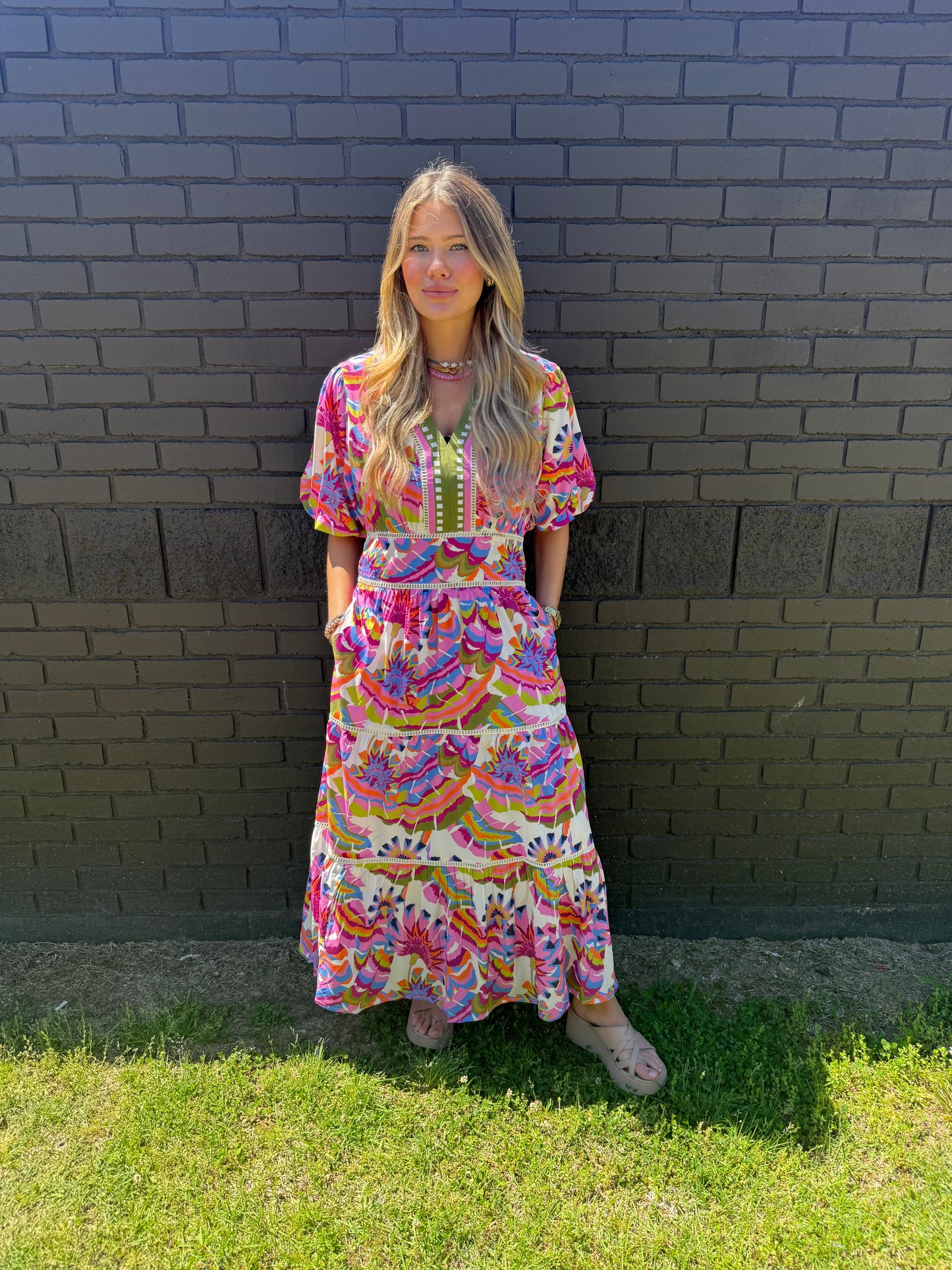 Puckett Patterned Dress