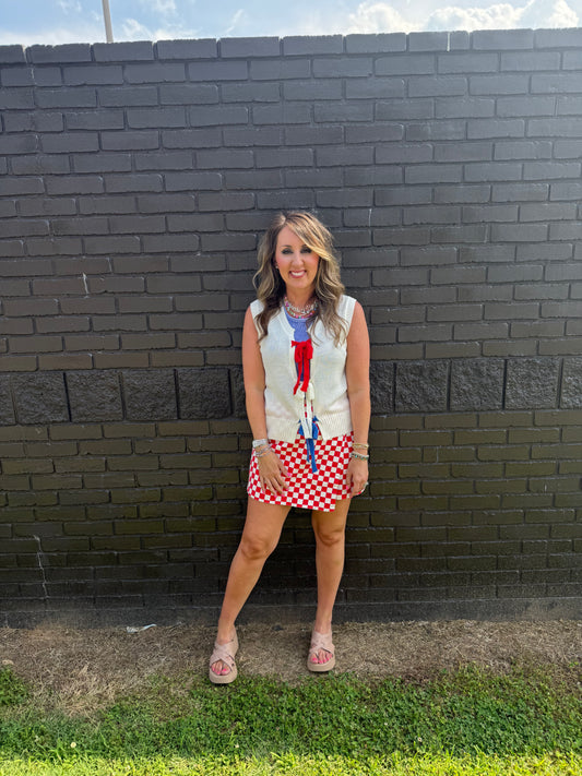 Patriot Skort Red