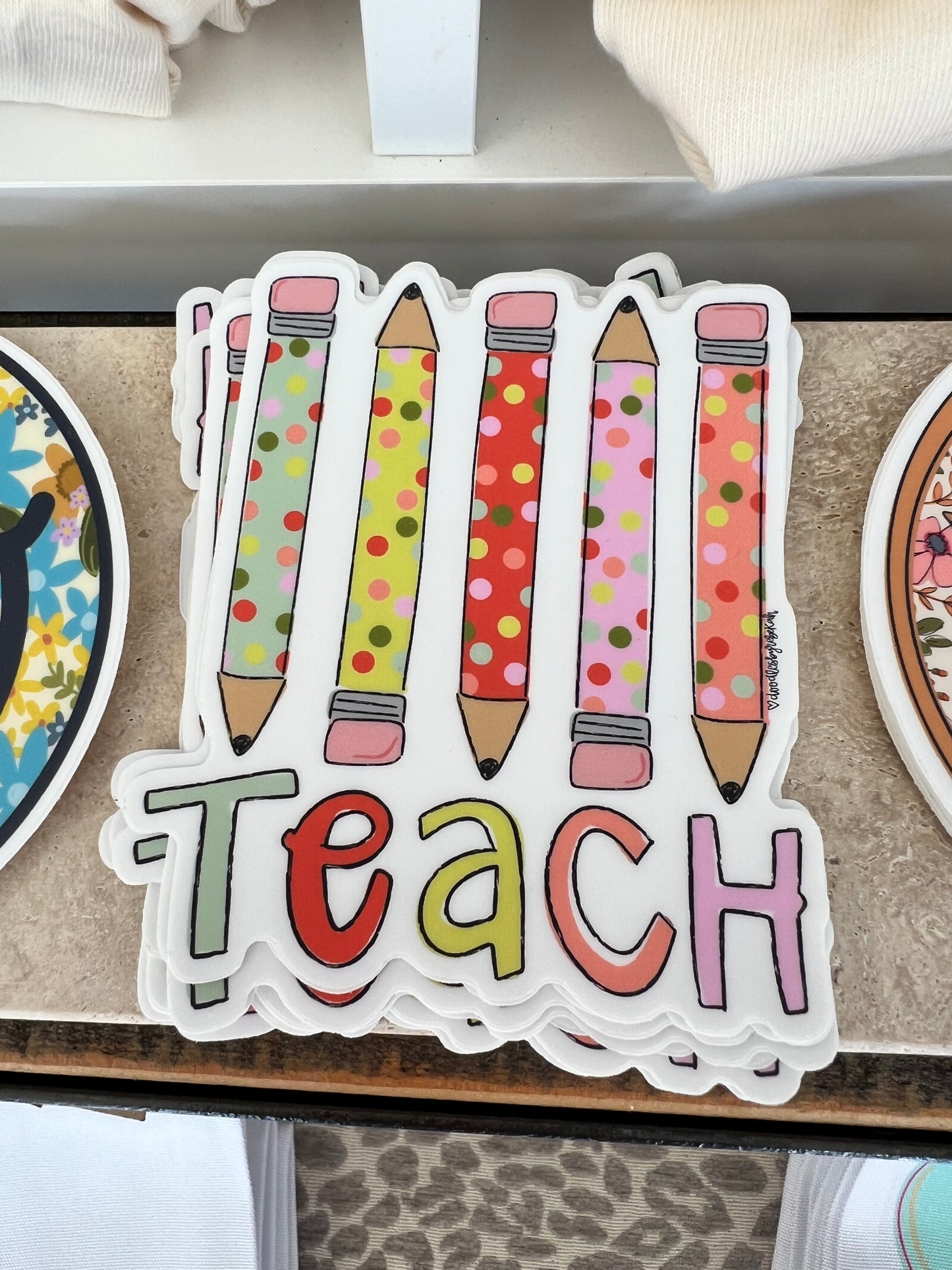 Teach Pencils Sticker