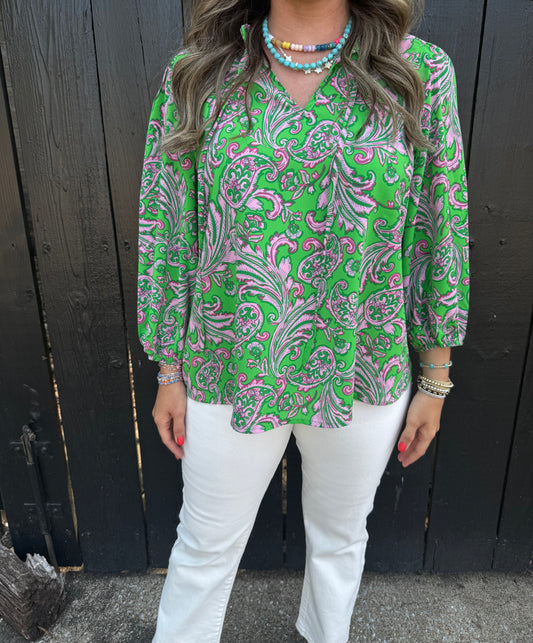 Cass Green Top