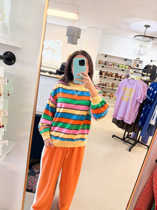 Cate Colorful Stripe Top