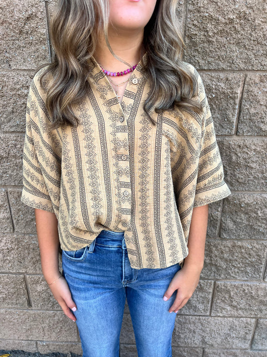 Sloan Button Top