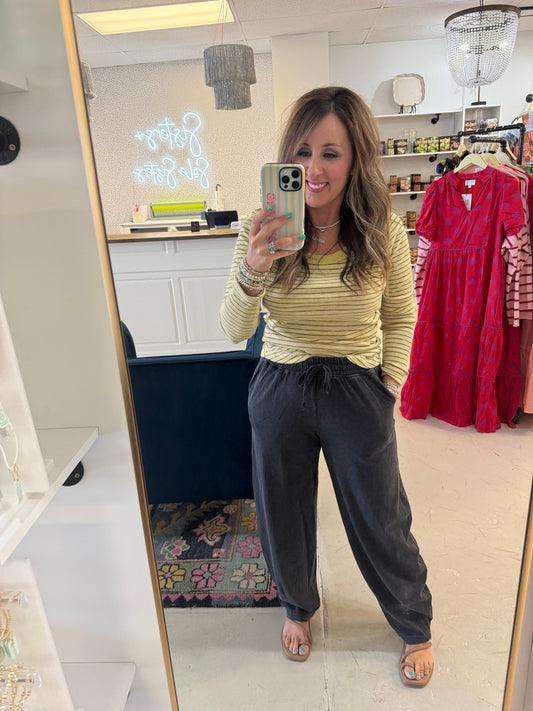 Rowan Ribbed Top Yellow