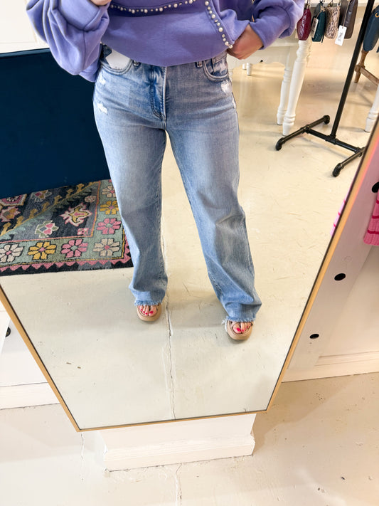 Mallie Mid Rise Wide Jean