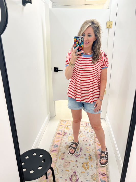 Lala Stripe Top