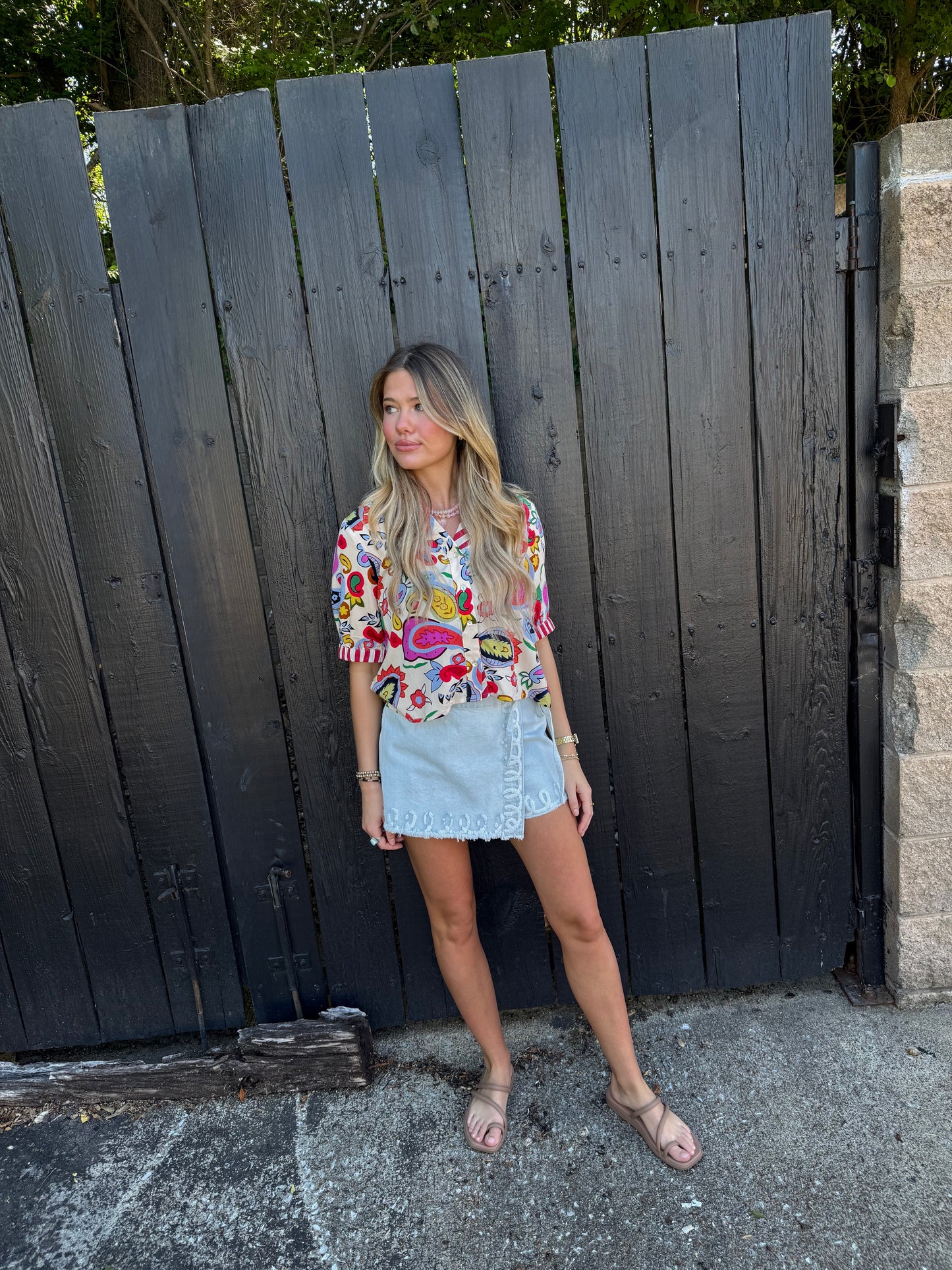 Playful Paisley Top
