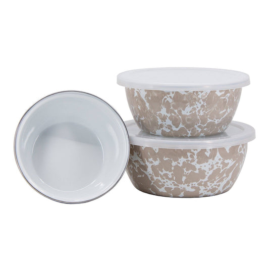 Taupe Swirl Medium Nesting Bowl