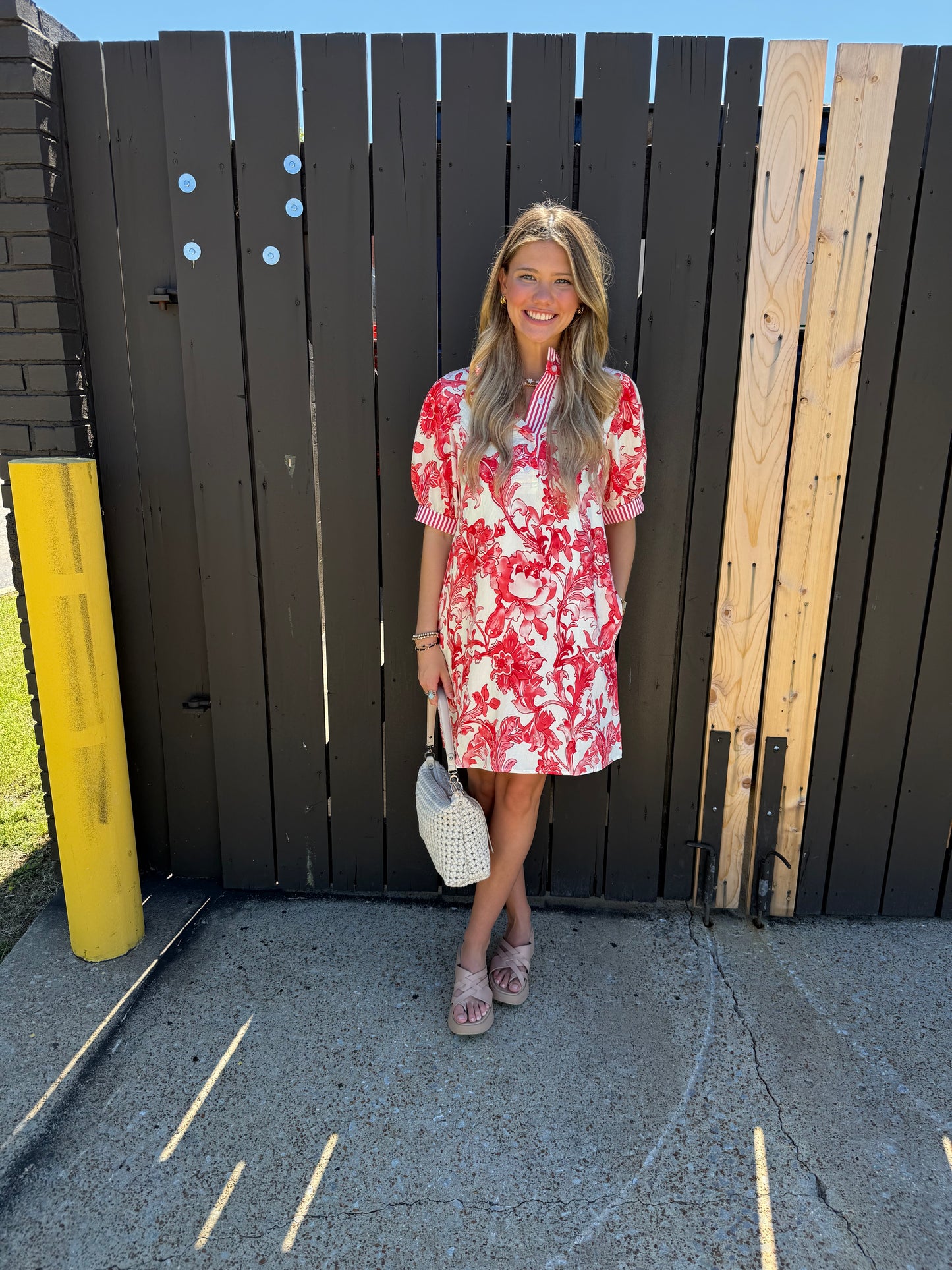 Morning Glory Dress Red