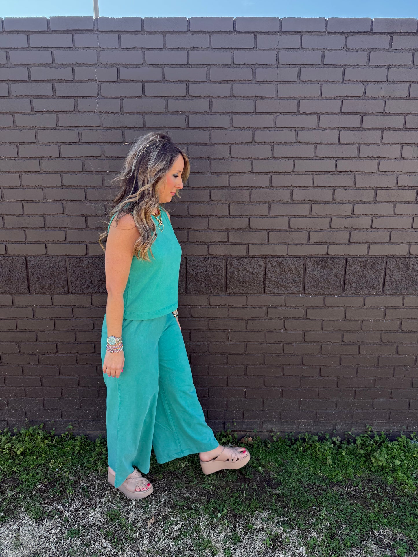 Z Supply Sloane Jersey Muscle Tank La Palma