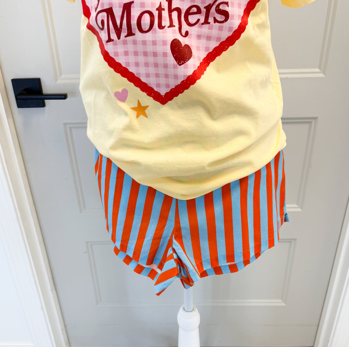 Blue Sherbert Striped Shorts