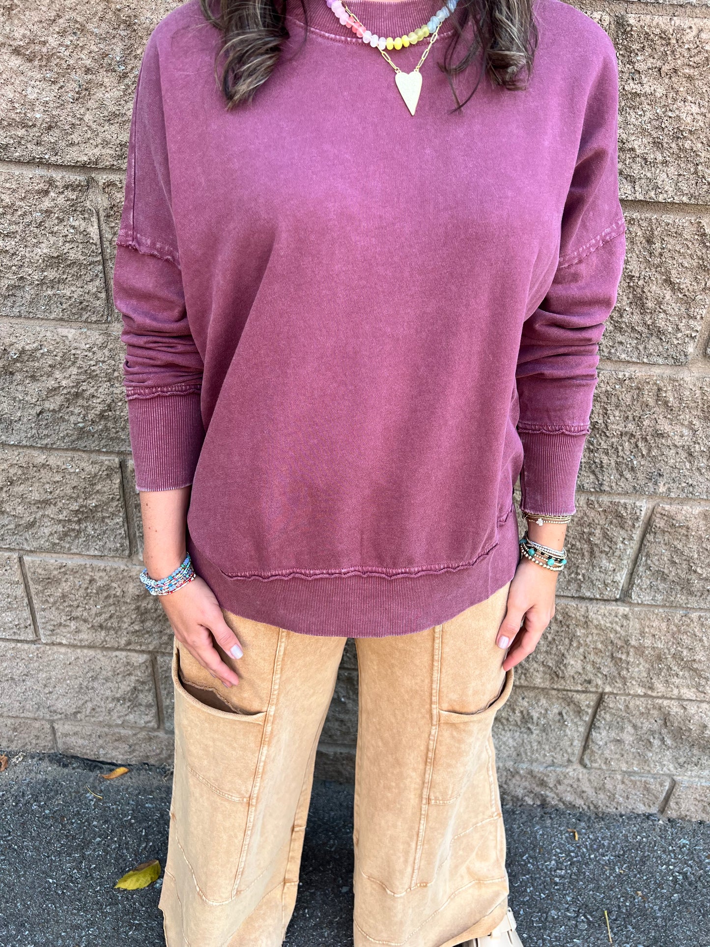 Rosie Crewneck Mulberry