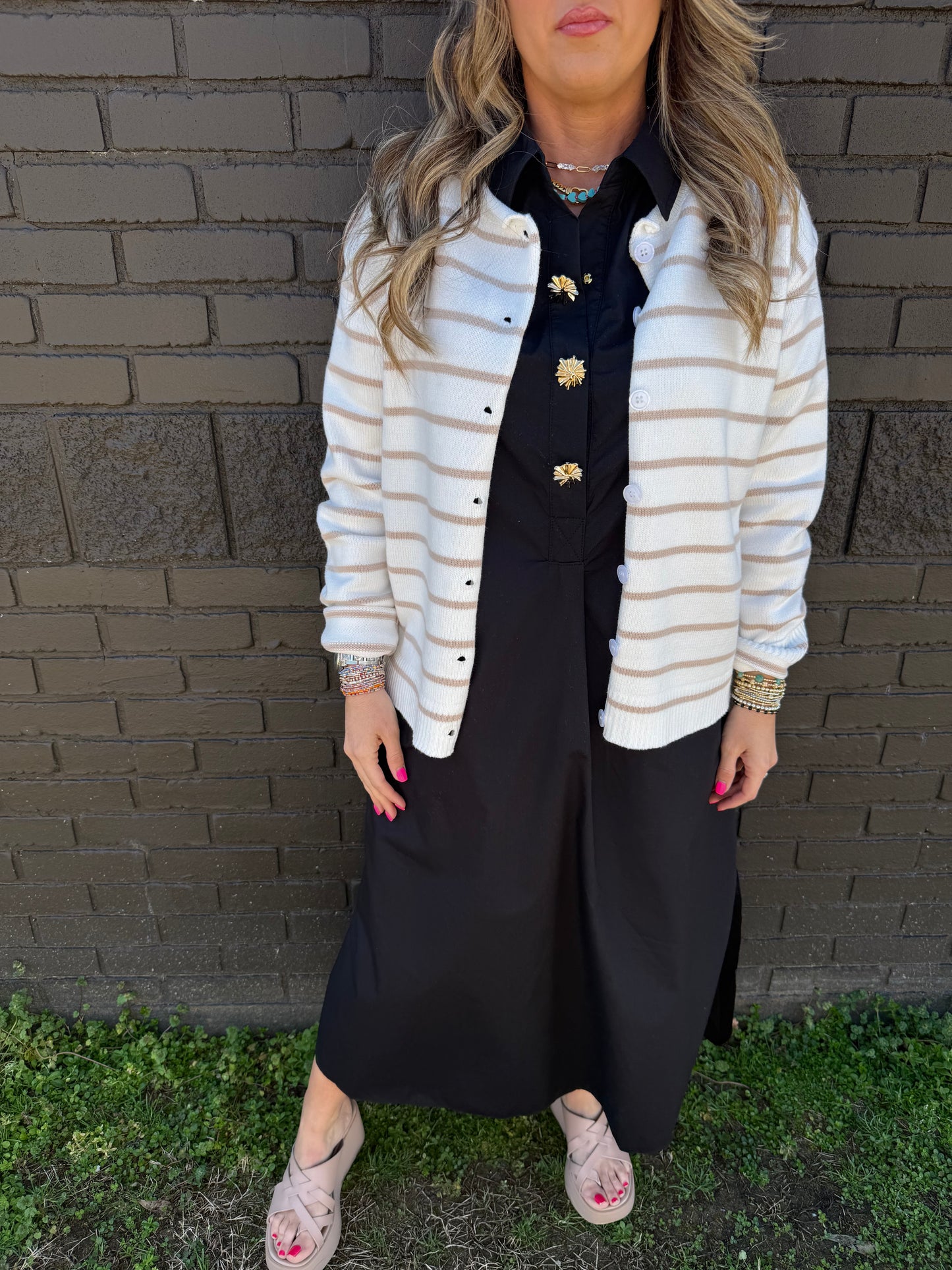Zia Tan Stripe Sweater