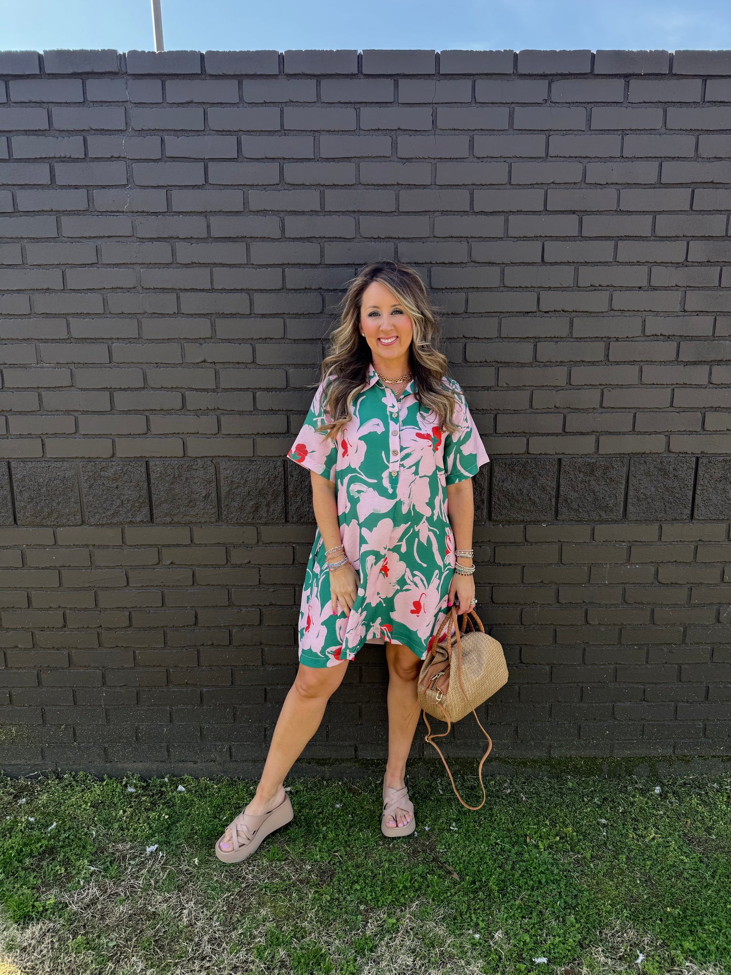 Jaded Floral Dress