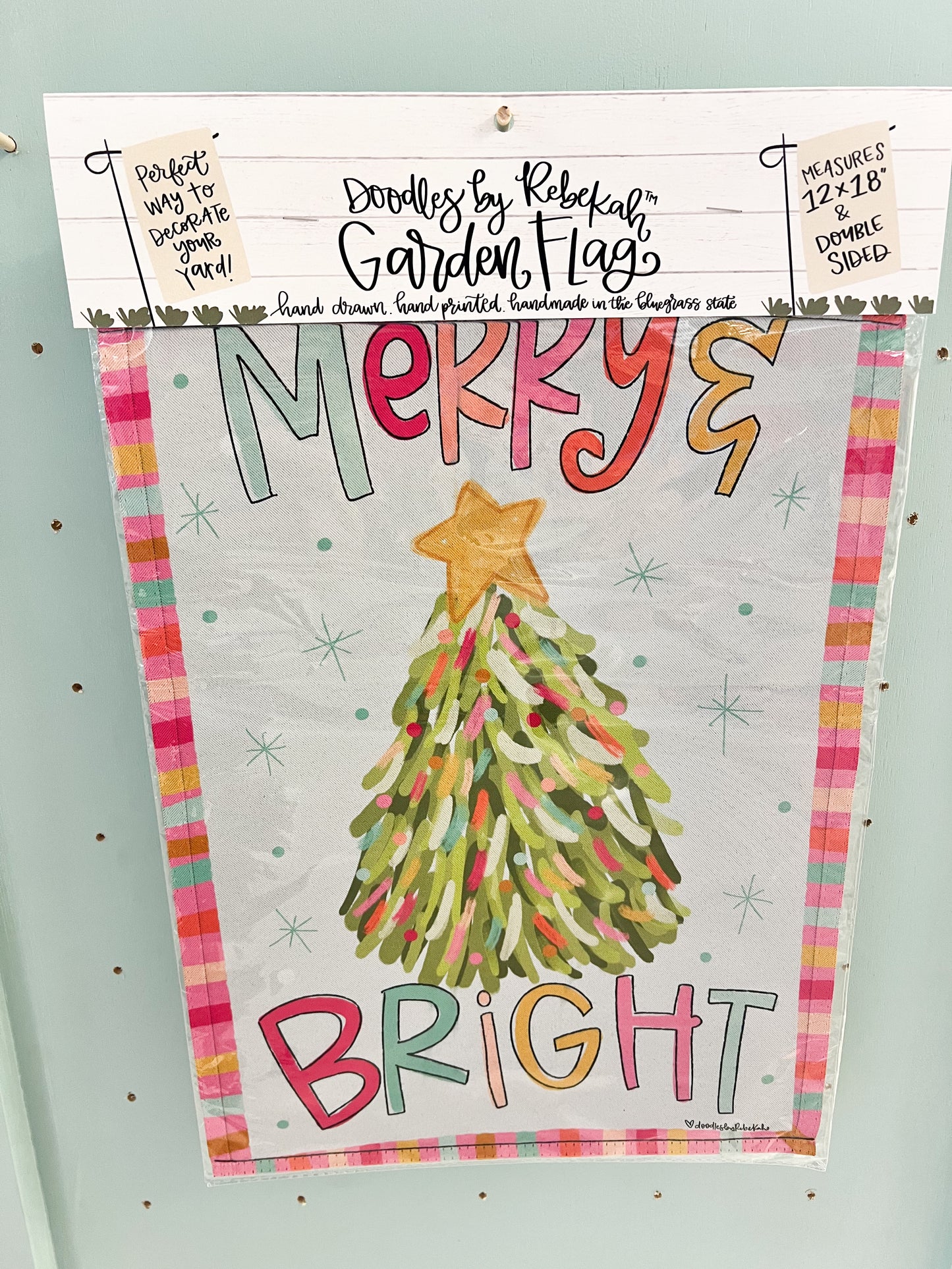 Merry and Bright Garden Flag