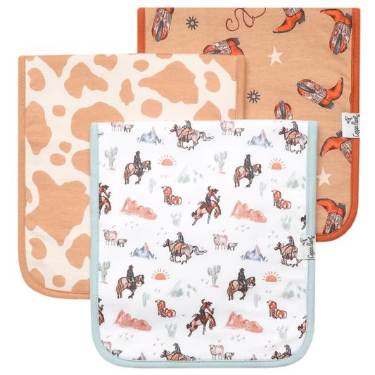 Copper Pearl Burp Cloths Boone