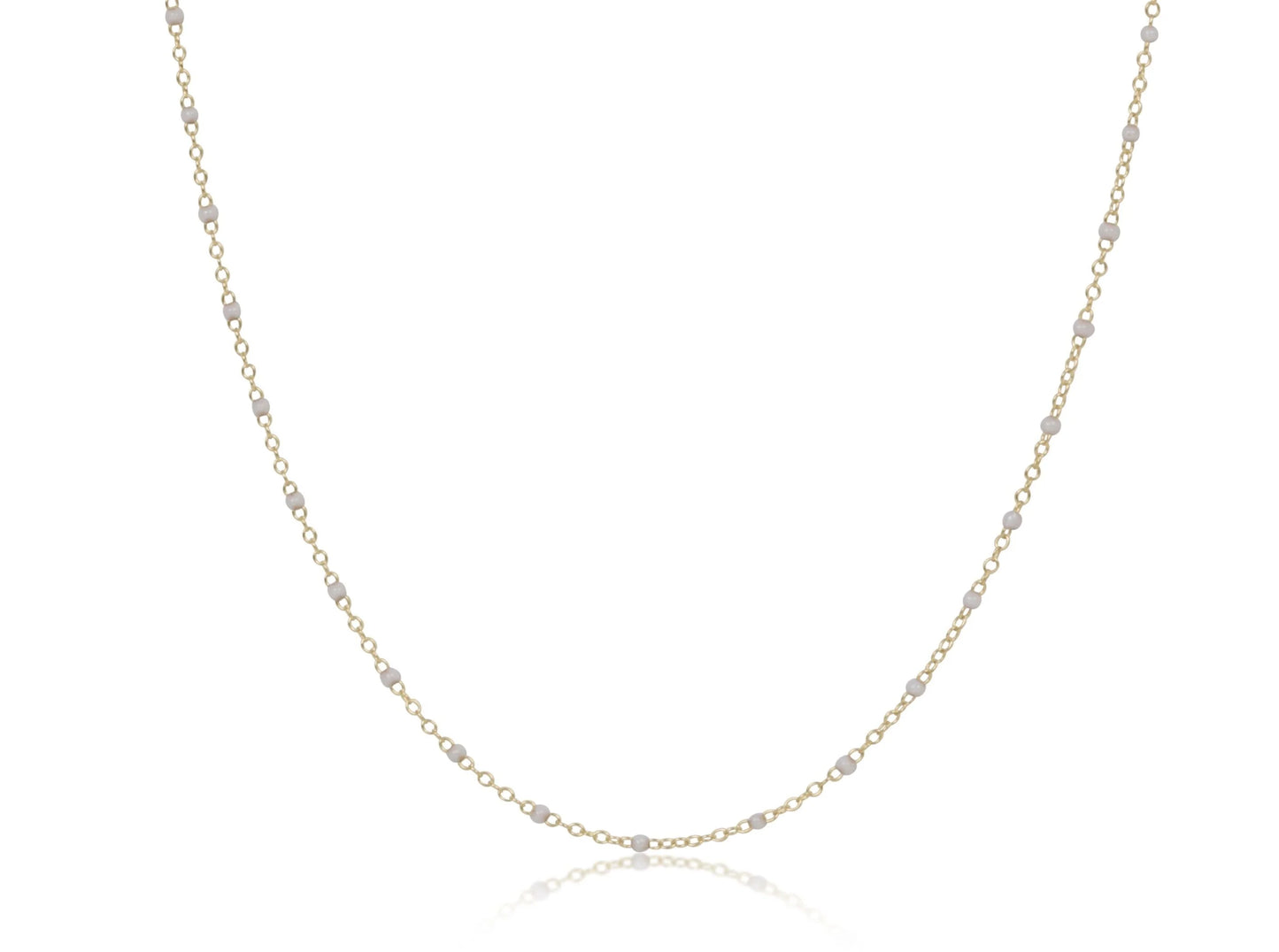 E Newton 17” Choker Simplicity Chain 2mm Pearl