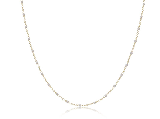 E Newton 17” Choker Simplicity Chain 2mm Pearl