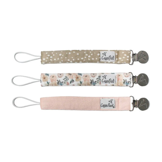 Copper Pearl Binky Clips Autumn