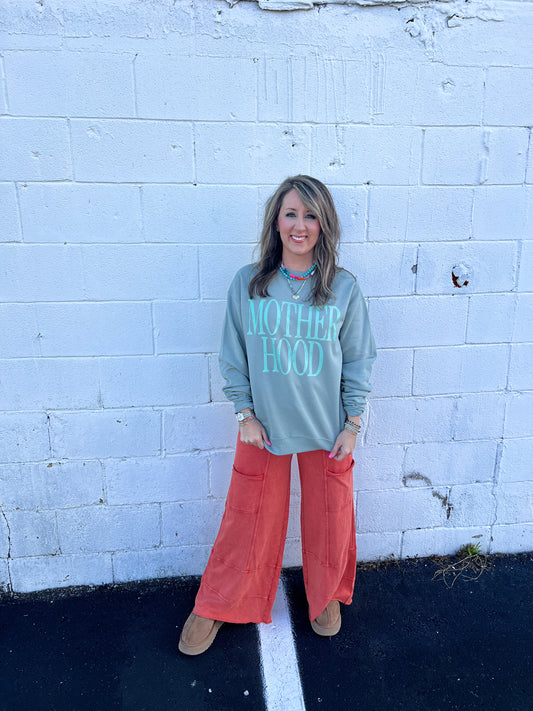 Willow Pocket Wide Leg Orange