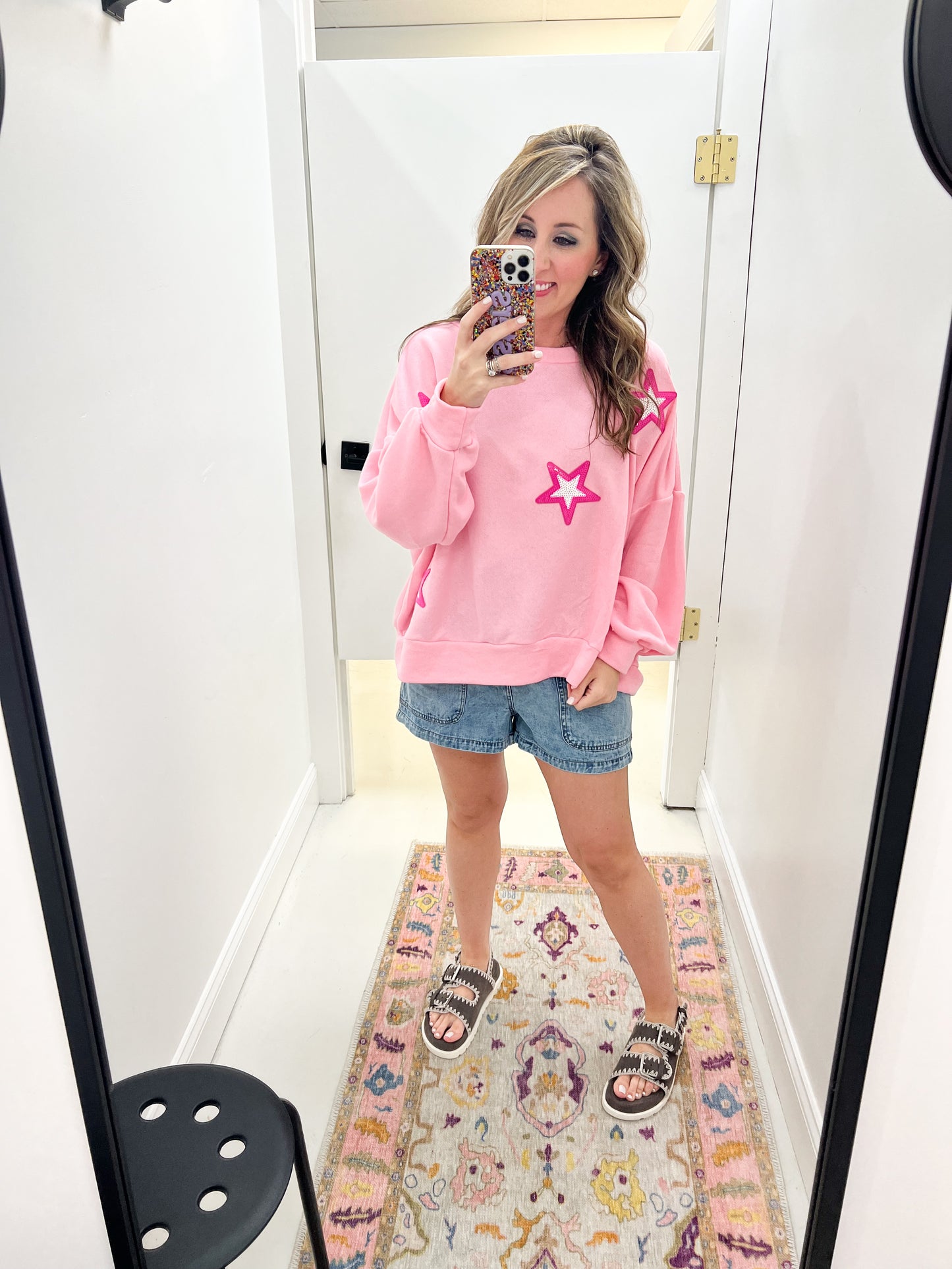 Starla Pink Star Sweatshirt