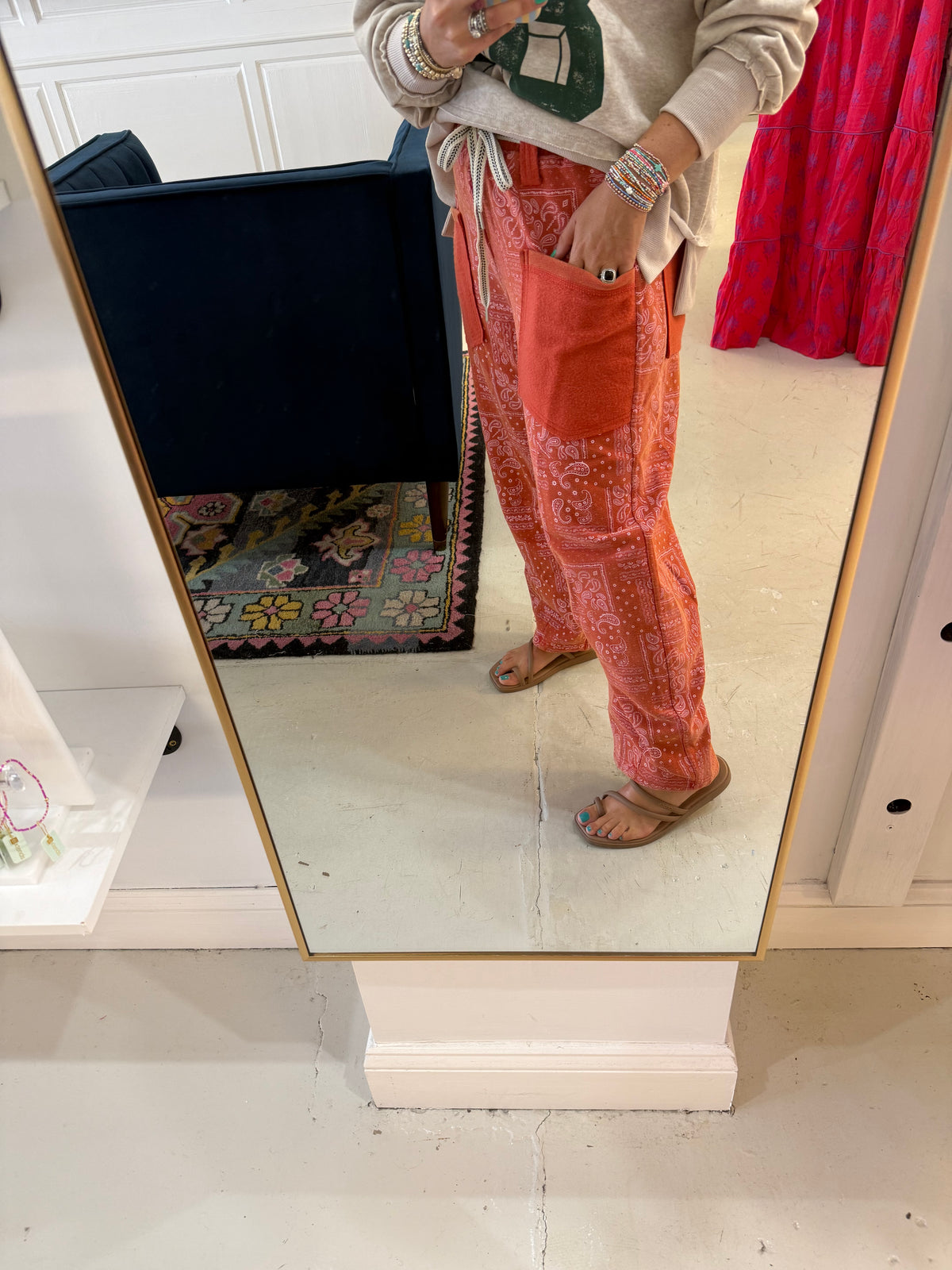 Brooklyn Bandana Red Pants