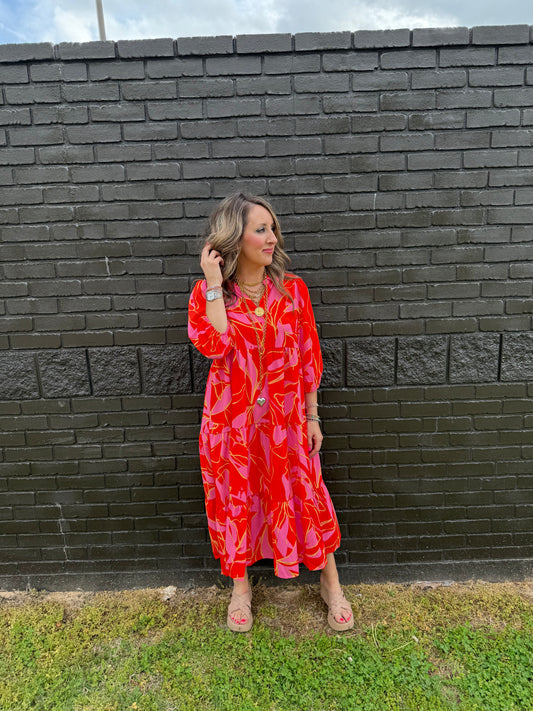 Colbie Coral Dress