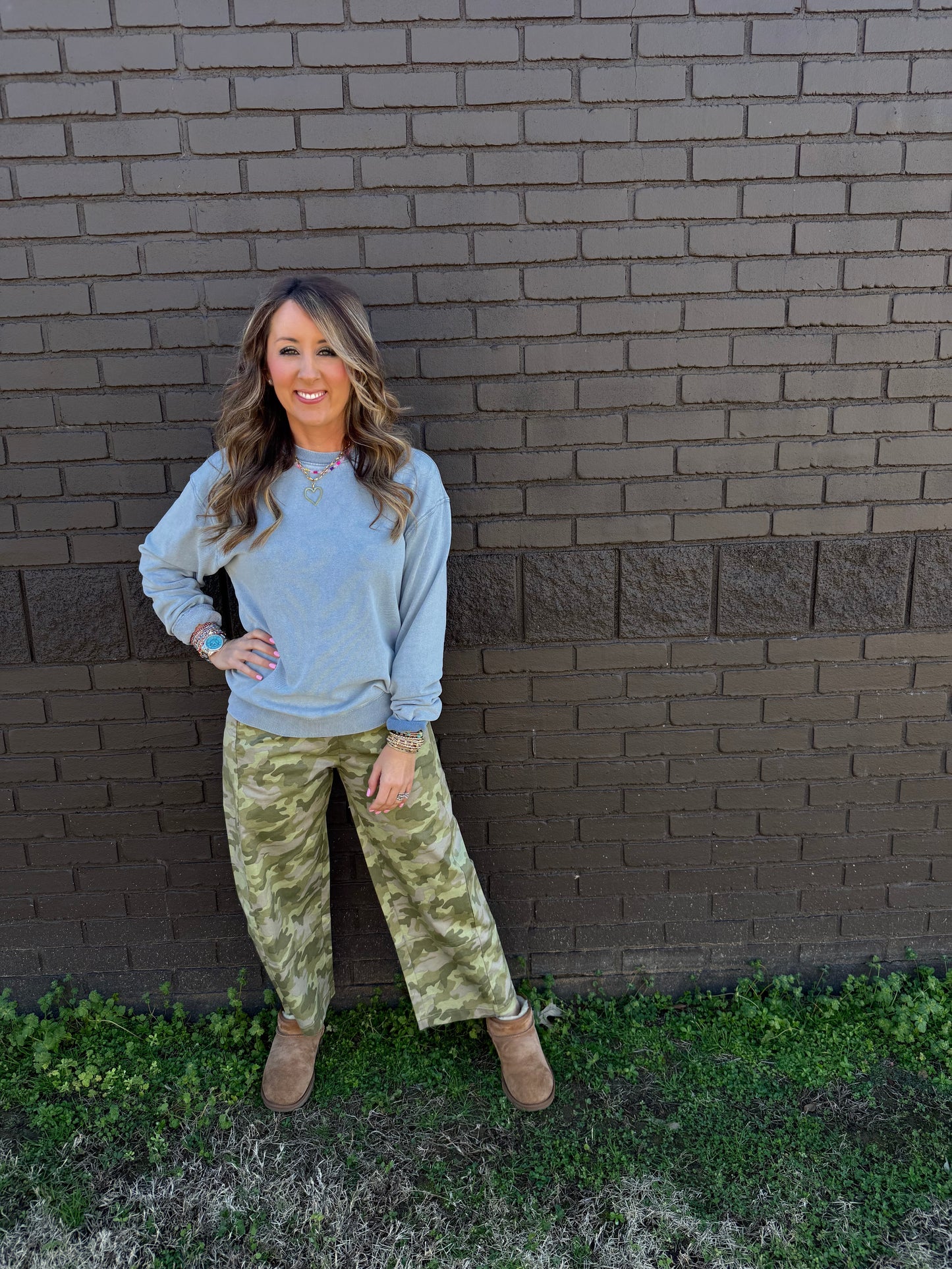 Z Supply Boyfriend Denim Sweatshirt