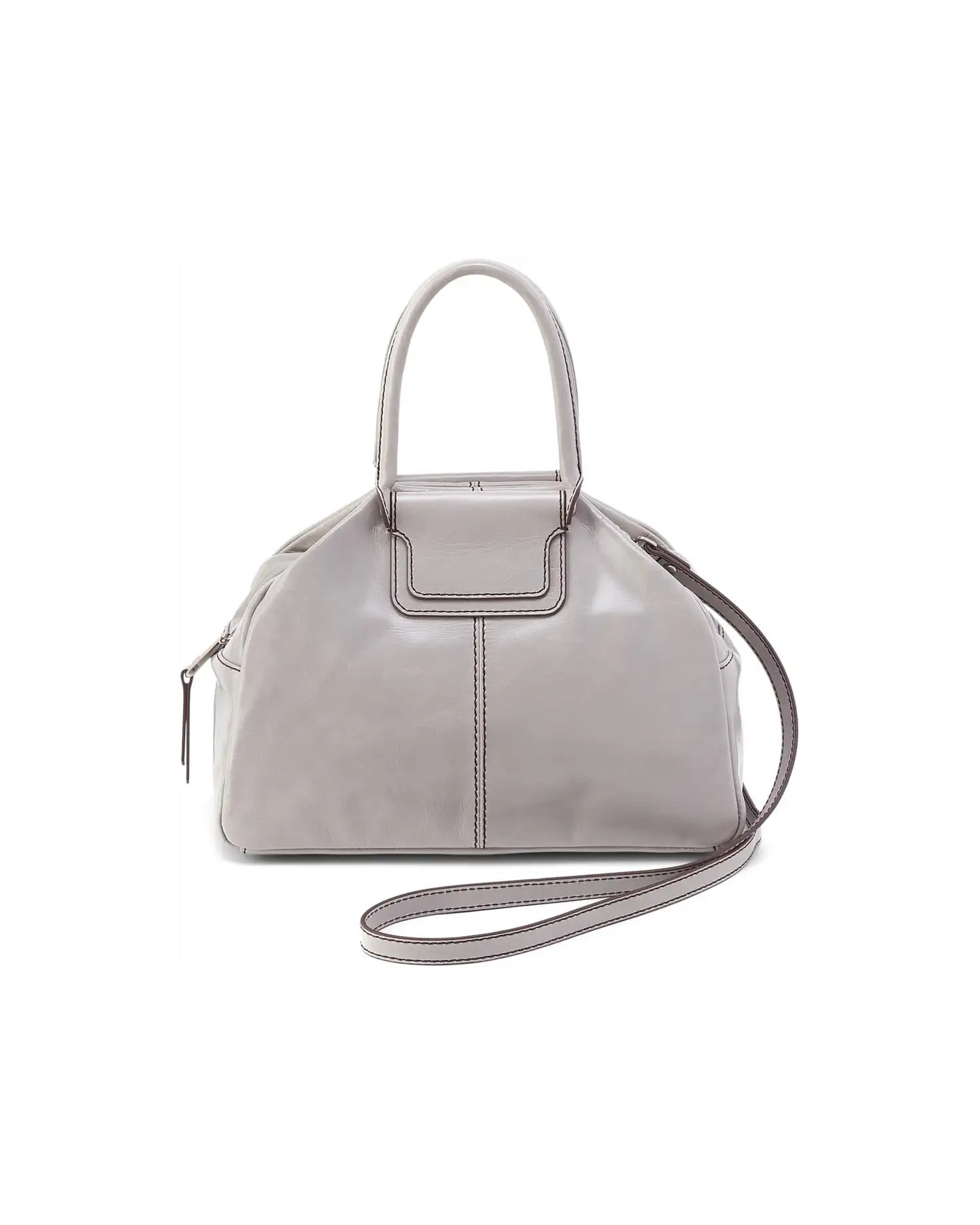 Hobo Sheila Drop Handle Satchel Light Grey