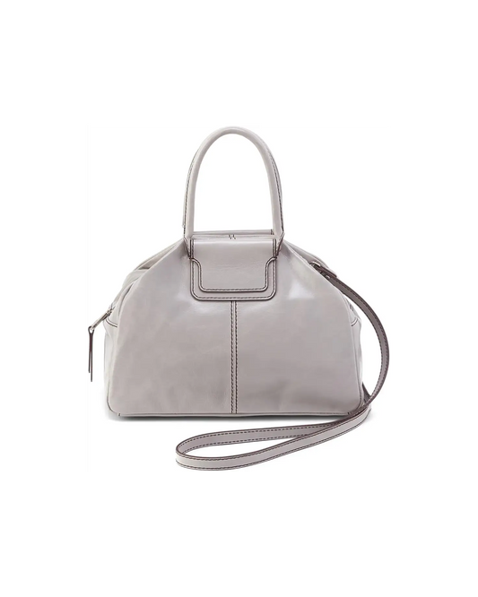 Hobo Sheila Drop Handle Satchel Light Grey