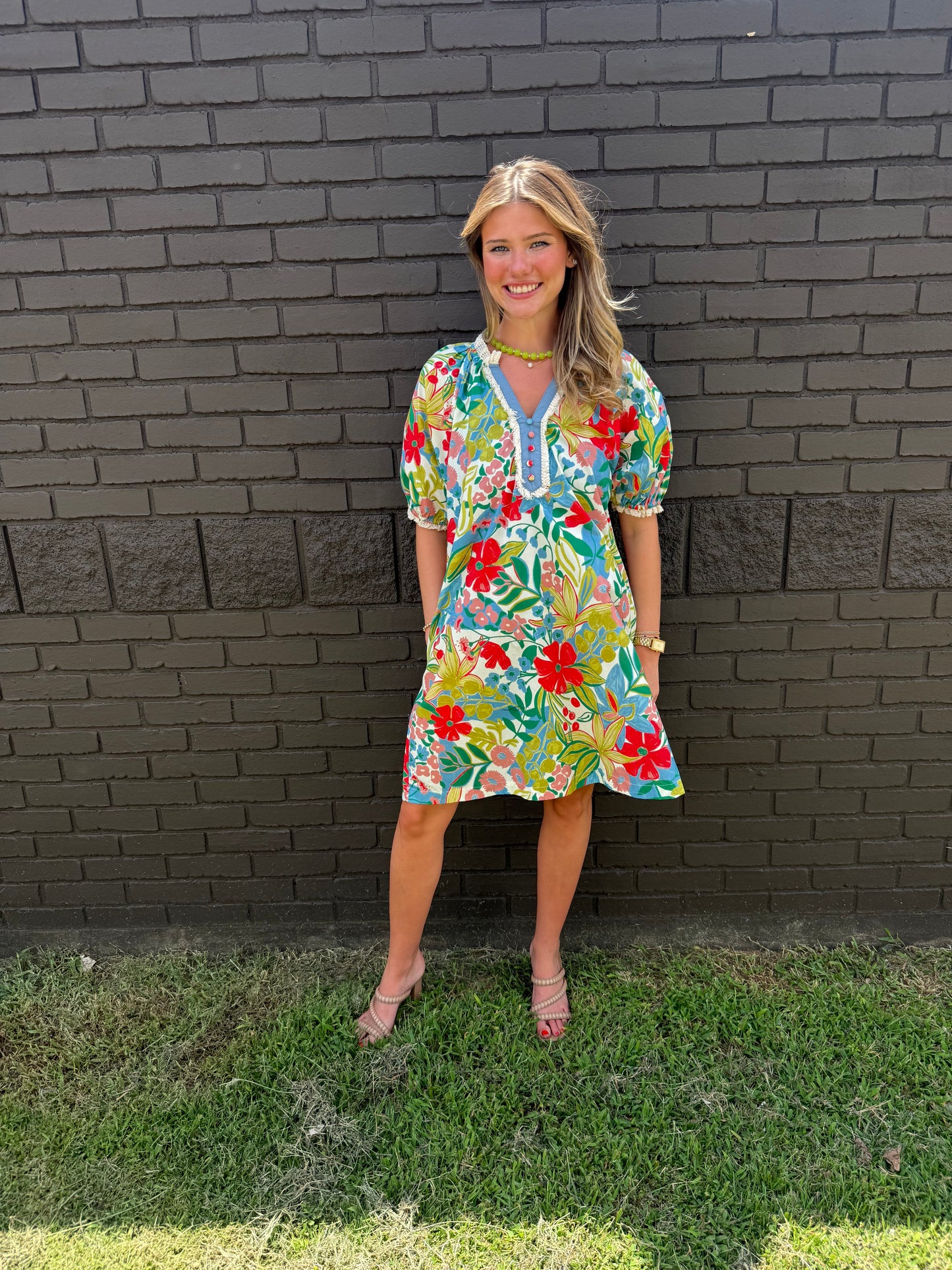 In The Garden Dress Cream