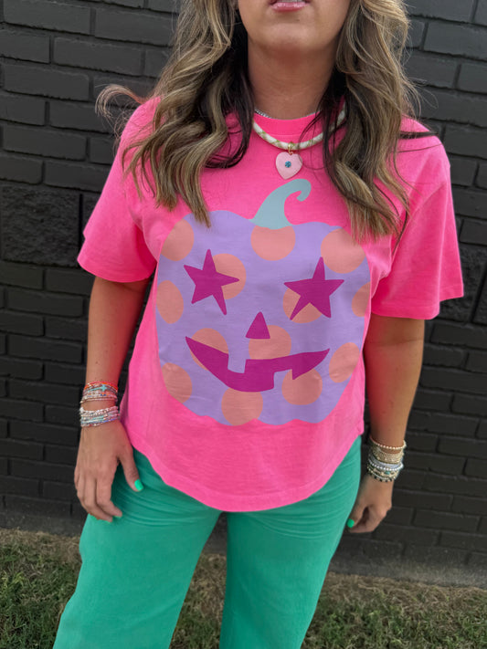 Jack-O-Lantern Crop Tee