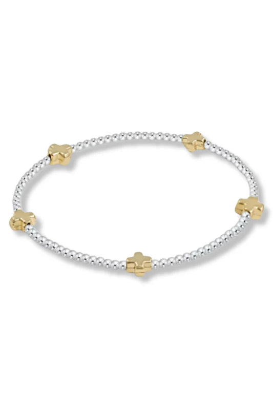 E Newton SC Mixed Metal 2mm Bracelet