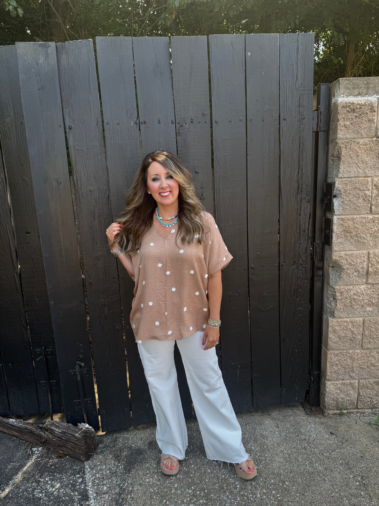 Nell Polka Dot Top