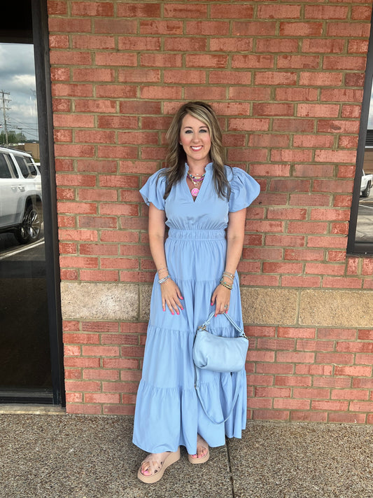 Livvie Light Blue Maxi