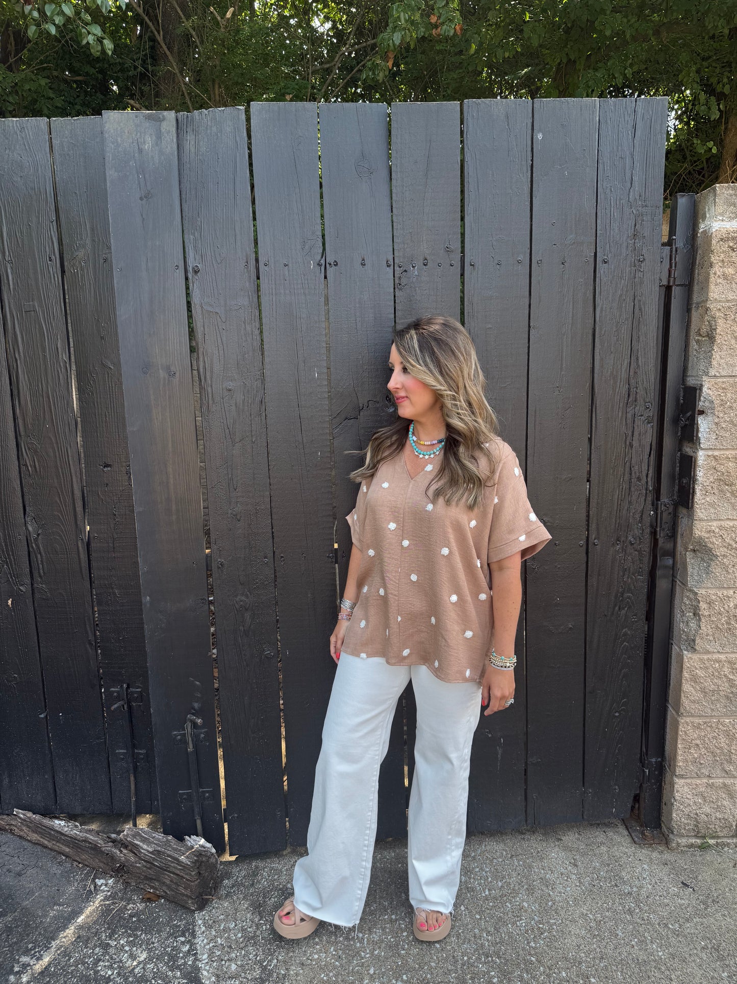 Nell Polka Dot Top