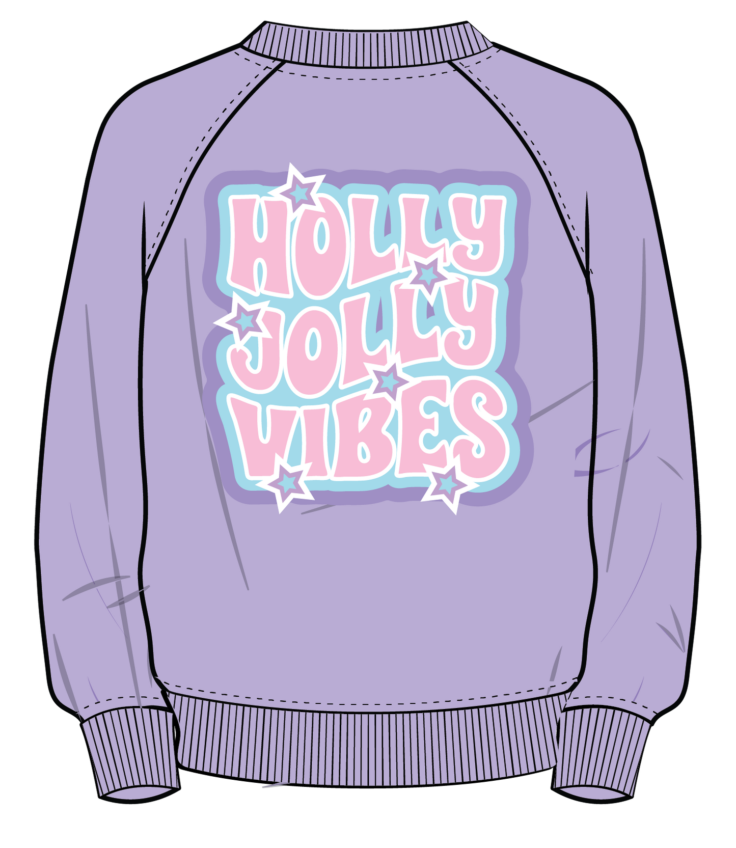 XOXO by magpies | Holly Jolly Vibes Sweatshirt, Women's: Medium