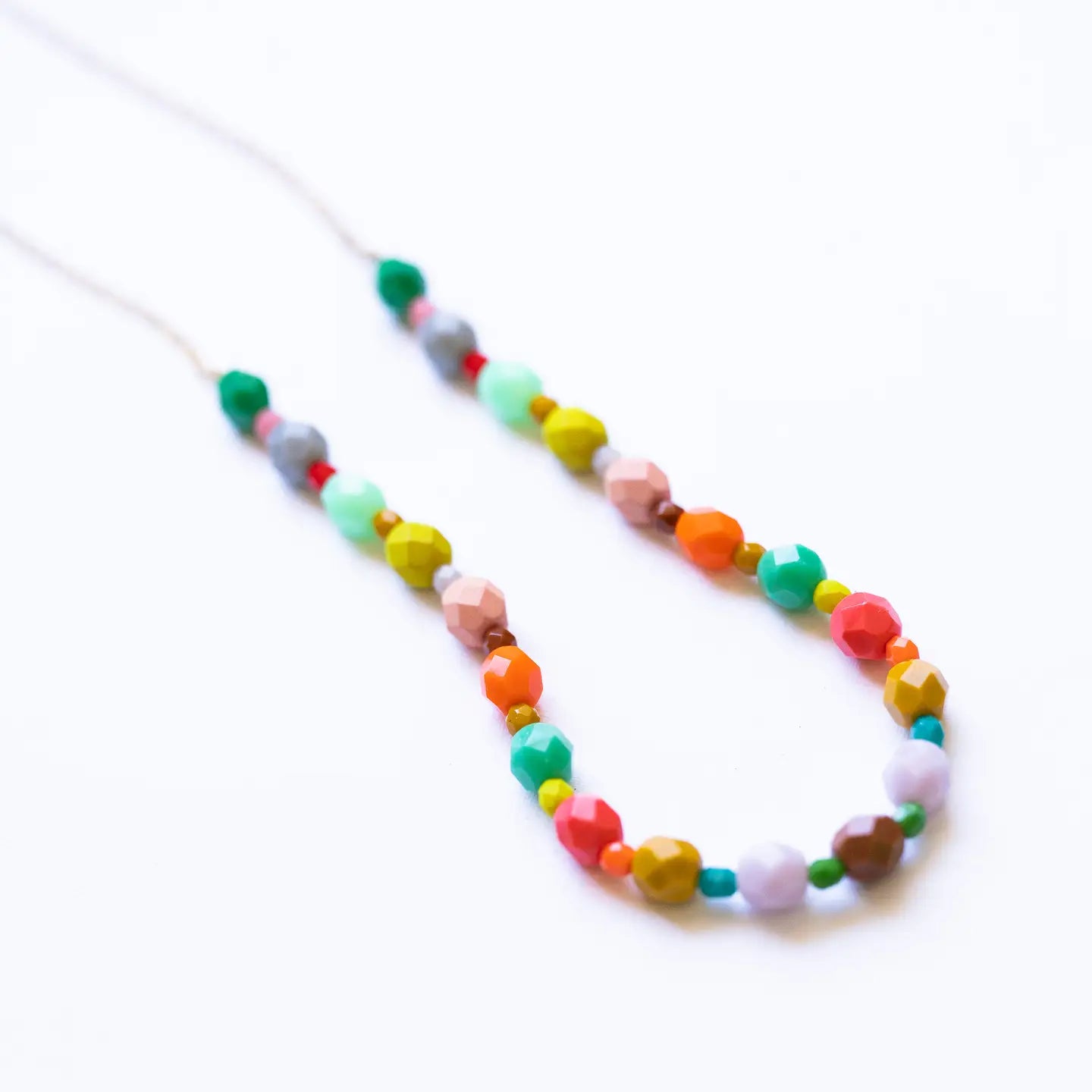 Colorful Statement Necklace 16"