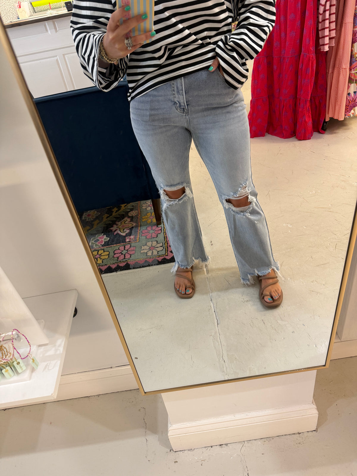 Hallie High Rise Crop Jeans