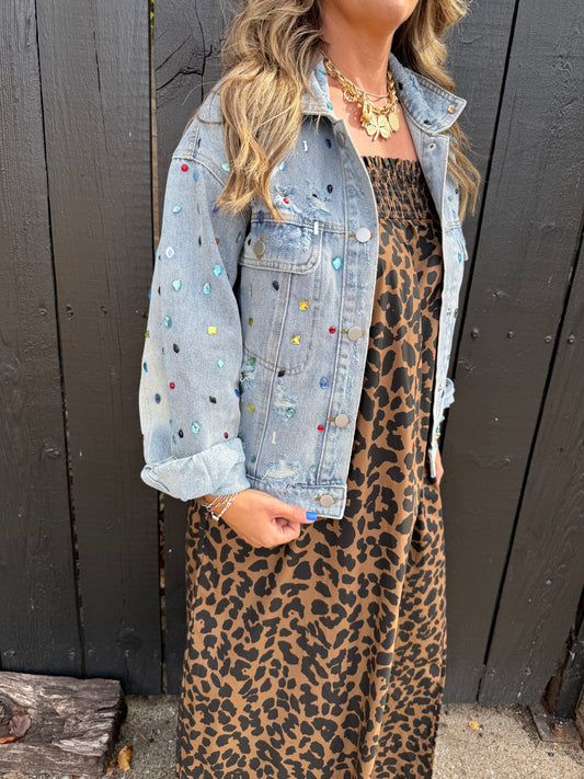 Bejeweled Denim Jacket