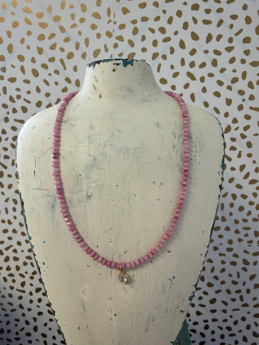 Mica Pink Necklace