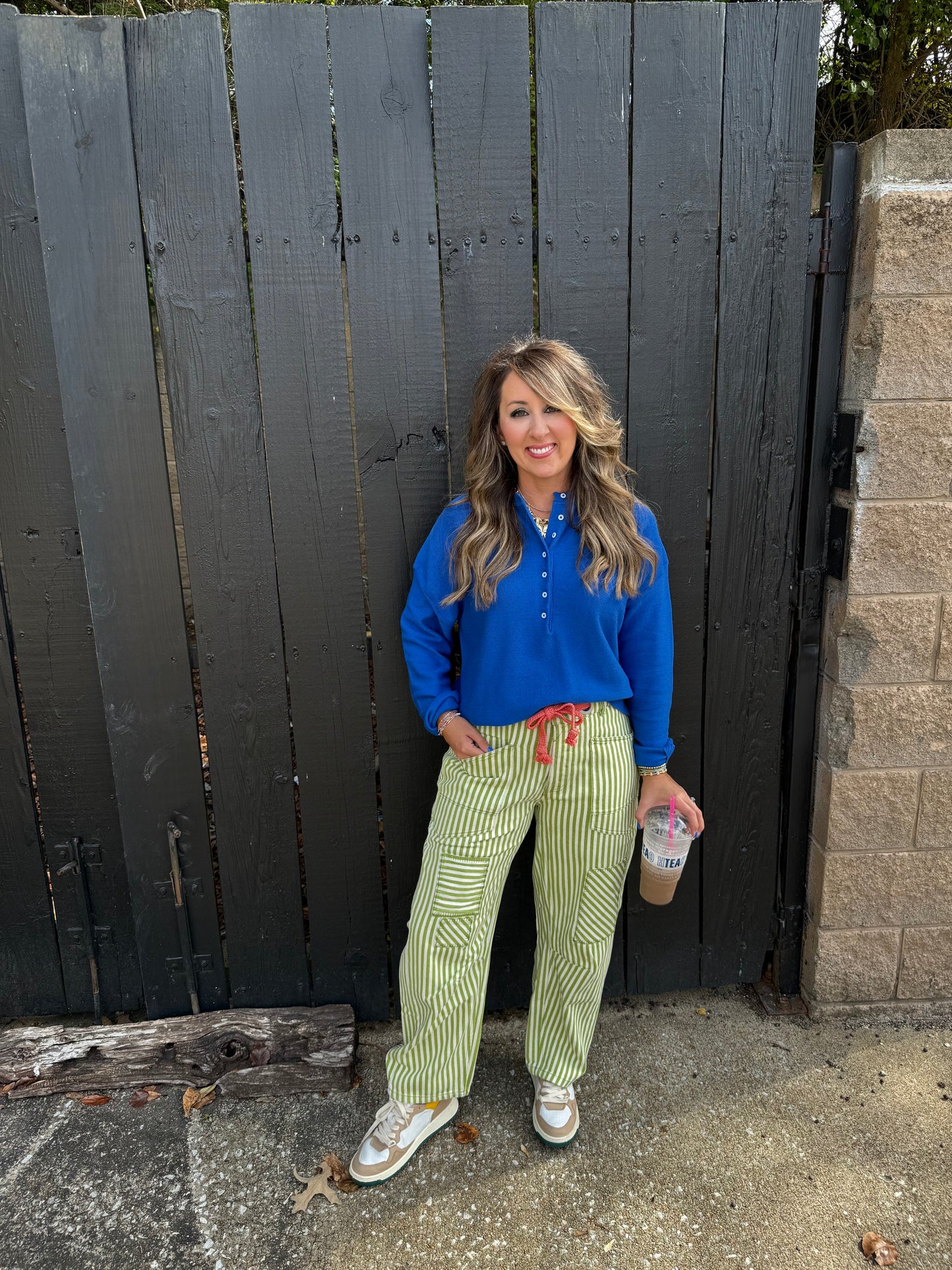 Punchy Royal Henley Top