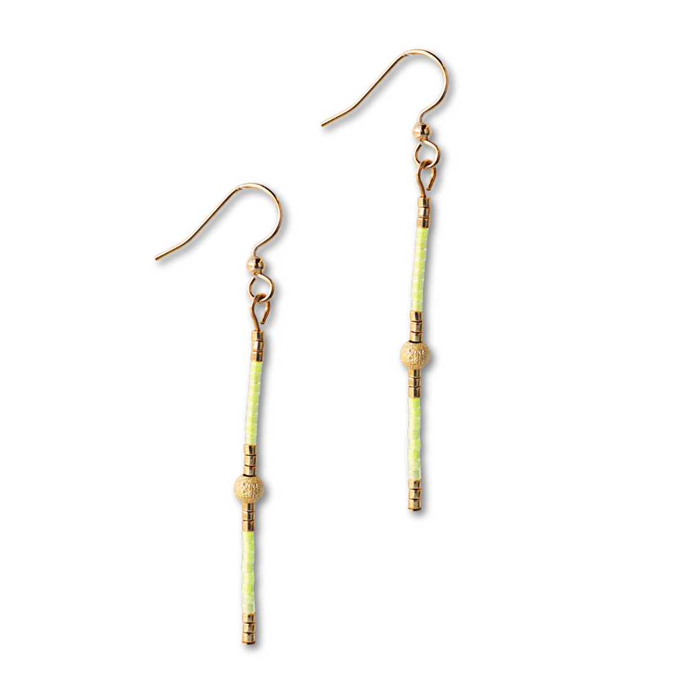 Sprinkles Earrings: Lime