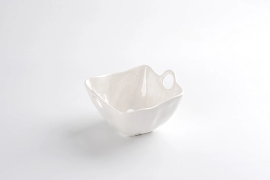 Snack Bowl in Shatterproof Melamine White